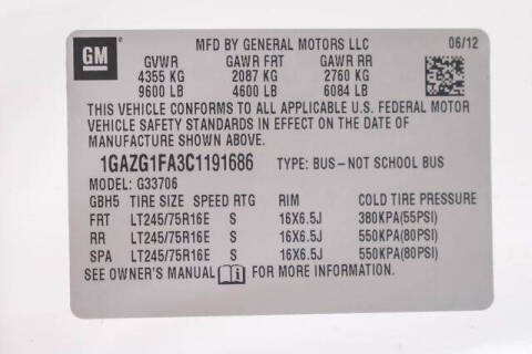 2012 Chevrolet Express LT 3500