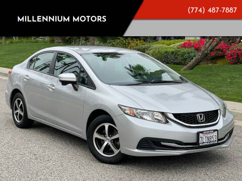 2015 Honda Civic for sale at MILLENNIUM MOTORS in Van Nuys CA