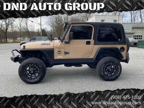 2000 Jeep Wrangler for sale at DND AUTO GROUP in Belvidere NJ