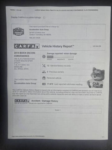 2014 Buick Encore Convenience