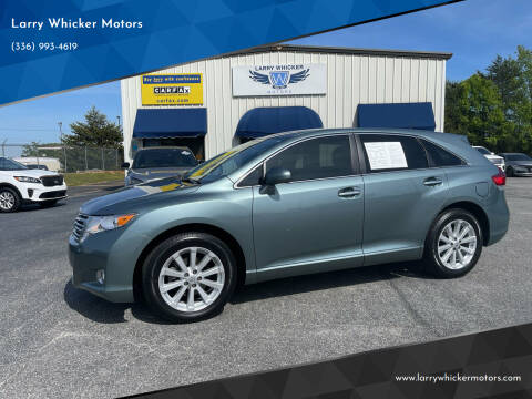 2011 Toyota Venza for sale at Larry Whicker Motors in Kernersville NC