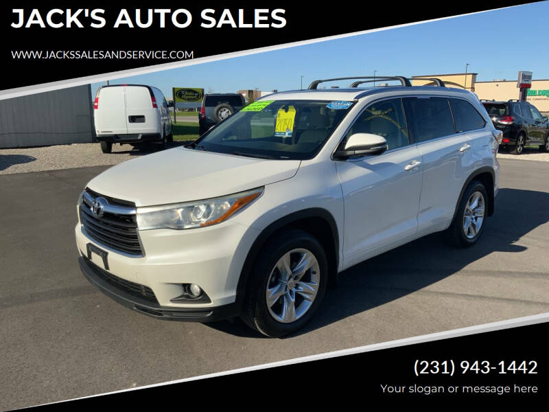 Used 2015 Toyota Highlander Limited with VIN 5TDDKRFH1FS186988 for sale in Traverse City, MI