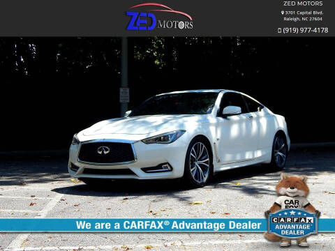 2017 Infiniti Q60 for sale at Zed Motors in Raleigh NC