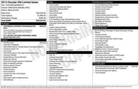 2013 Chrysler 200 Limited