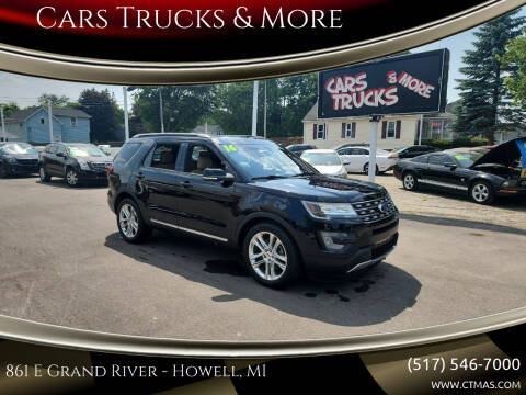 2016 Ford Explorer for sale at Cars Trucks & More in Howell MI