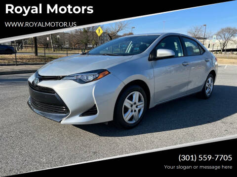 2019 Toyota Corolla for sale at Royal Motors in Hyattsville MD