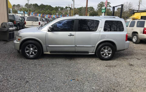 2005 Infiniti QX56 for sale at H & J Wholesale Inc. in Charleston SC