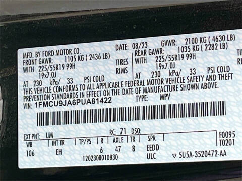 2023 Ford Escape Platinum