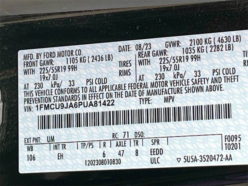 2023 Ford Escape Platinum