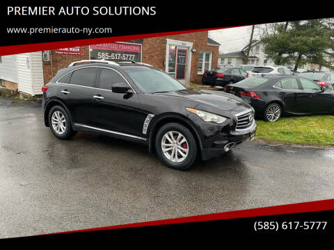 2012 Infiniti FX35 for sale at PREMIER AUTO SOLUTIONS in Spencerport NY