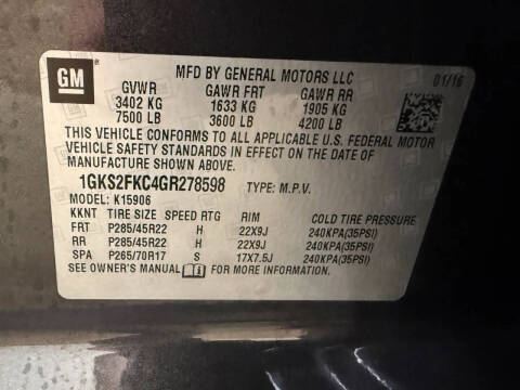 2016 GMC Yukon XL SLE