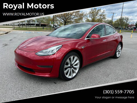 2018 Tesla Model 3 for sale at Royal Motors in Hyattsville MD