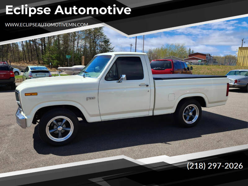 1982 Ford F-100 for sale at Eclipse Automotive in Brainerd MN