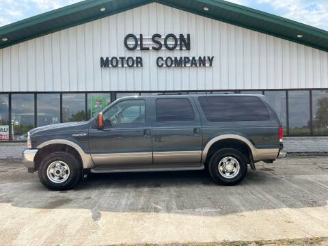 2001 Ford Excursion for sale at Olson Motor Company in Morris MN