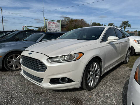 2014 Ford Fusion for sale at RON'S RIDES,INC in Bunnell FL
