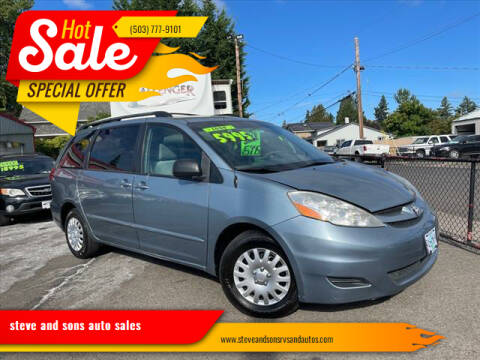 2008 Toyota Sienna for sale at steve and sons auto sales - Steve & Sons Auto Sales 2 in Portland OR