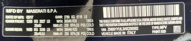 2017 Maserati Levante S