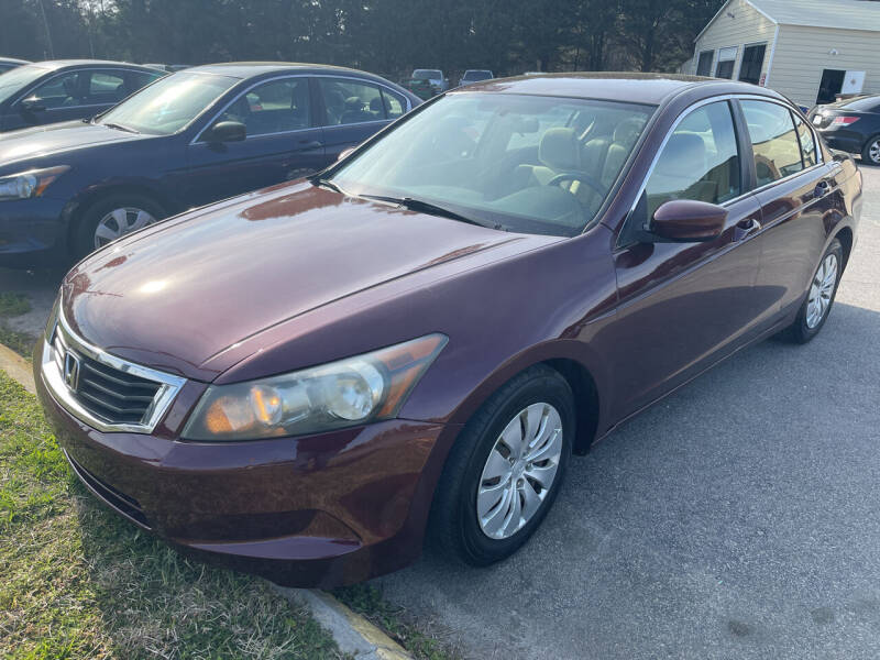 2008 Honda Accord for sale at Pinnacle Acceptance Corp. in Franklinton NC