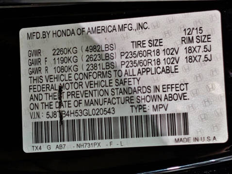 2016 Acura RDX