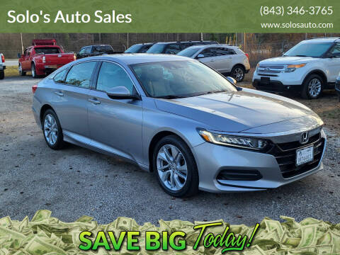 2018 Honda Accord for sale at Solo's Auto Sales in Timmonsville SC
