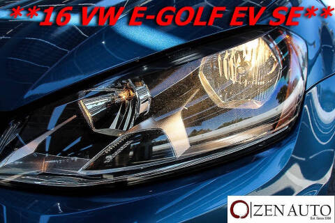2016 Volkswagen e-Golf SE