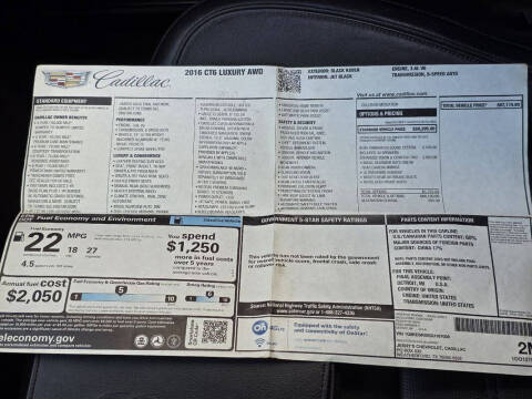 2016 Cadillac CT6 3.6L Luxury