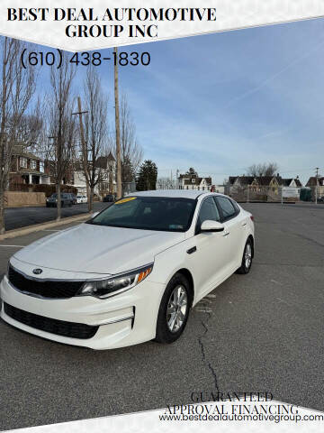 2016 Kia Optima for sale at Best Deal Automotive Group INC in Easton PA