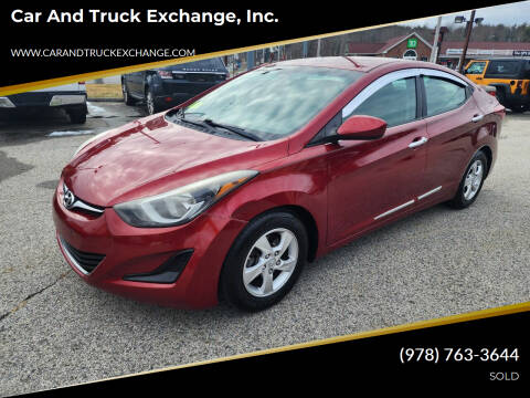 2015 Hyundai Elantra for sale at Car and Truck Exchange, Inc. in Rowley MA