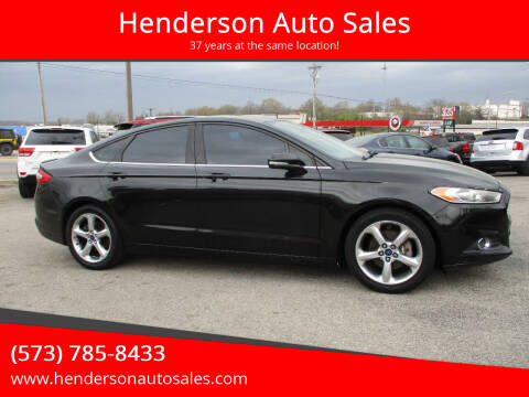 2013 Ford Fusion for sale at Henderson Auto Sales in Poplar Bluff MO