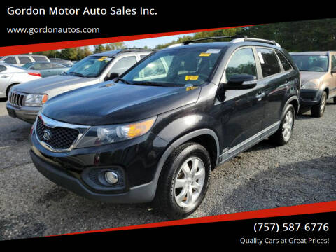 2012 Kia Sorento for sale at Gordon Motor Auto Sales Inc. in Norfolk VA