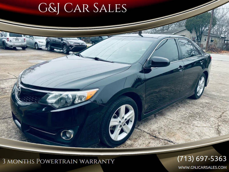 2012 Toyota Camry for sale at G&J Car Sales in Houston TX