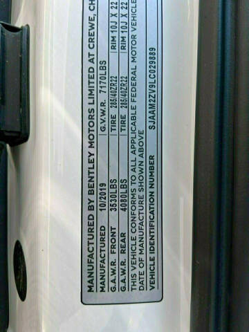 2020 Bentley Bentayga Design Edition