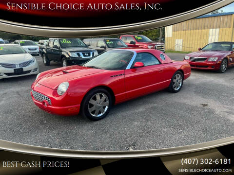 2002 Ford Thunderbird for sale at Sensible Choice Auto Sales, Inc. in Longwood FL