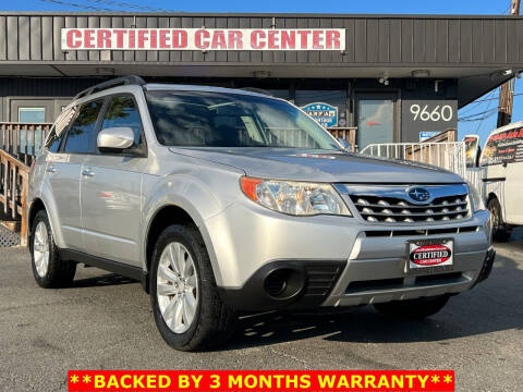 2011 Subaru Forester for sale at CERTIFIED CAR CENTER in Fairfax VA