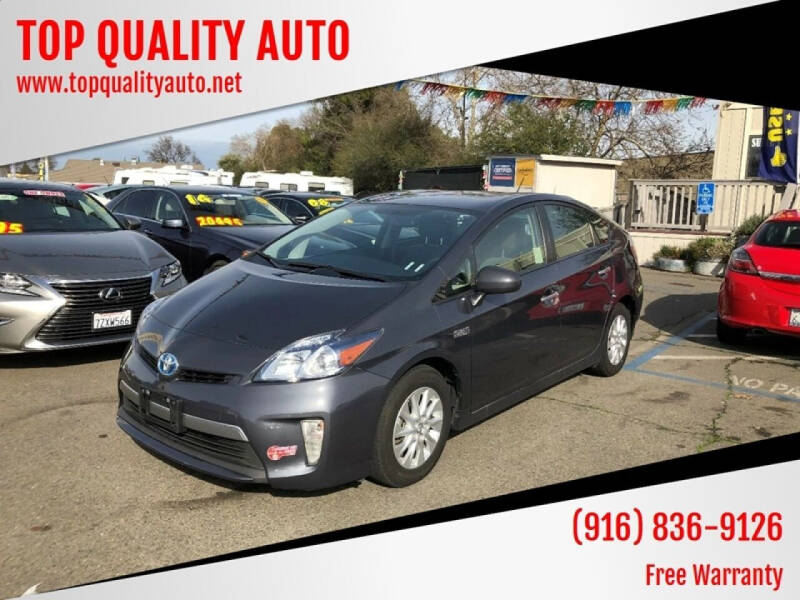 2014 Toyota Prius Plug-in Hybrid for sale at TOP QUALITY AUTO in Rancho Cordova CA