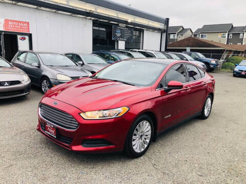 2015 Ford Fusion Hybrid for sale at Apex Motors Parkland in Tacoma WA