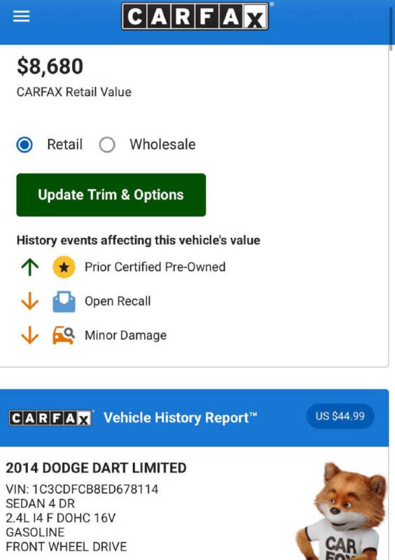 2014 Dodge Dart Limited