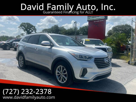 2018 Hyundai Santa Fe for sale at David Family Auto, Inc. in New Port Richey FL