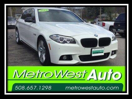2015 BMW 5 Series for sale at Metro West Auto in Bellingham MA