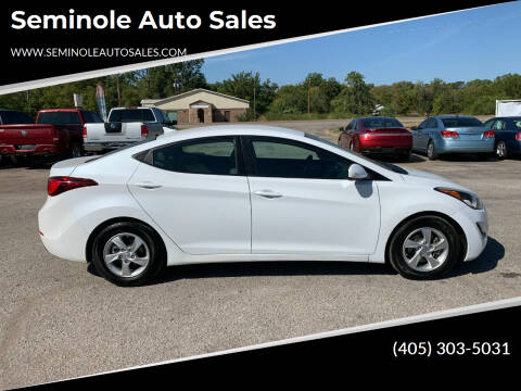2015 Hyundai Elantra for sale at Seminole Auto Sales in Seminole OK