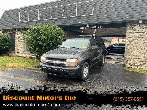 2003 Chevrolet TrailBlazer for sale at Discount Motors Inc in Old Hickory TN