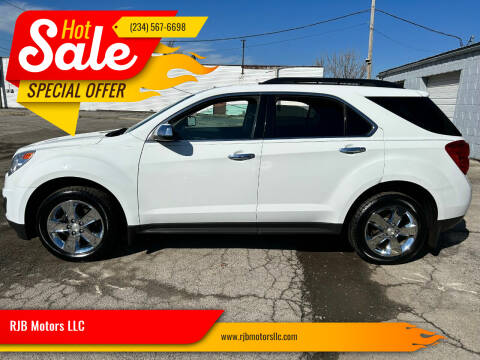 2015 Chevrolet Equinox for sale at RJB Motors LLC in Canfield OH