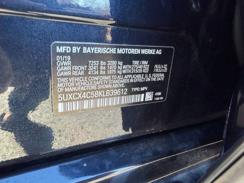 2019 BMW X7 xDrive50i