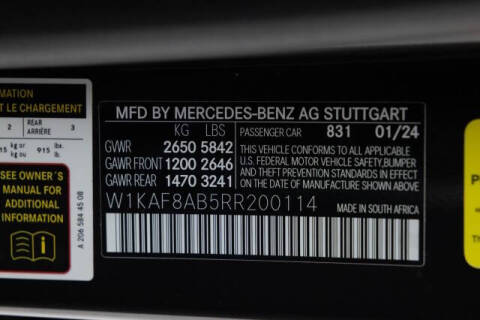 2024 Mercedes-Benz C-Class AMG C 63 S E Performance