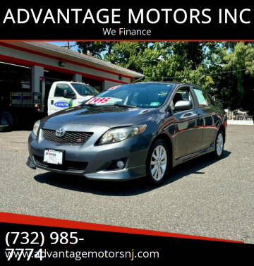 2010 Toyota Corolla for sale at ADVANTAGE MOTORS INC in Edison NJ