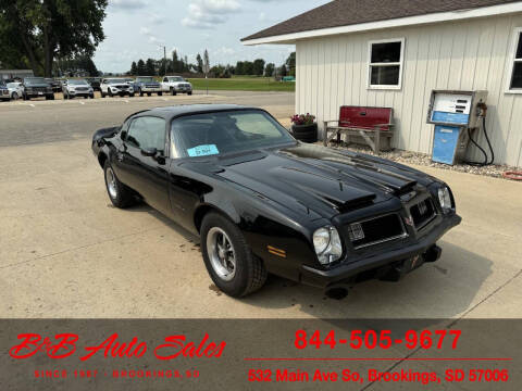 1975 Pontiac Firebird for sale at B & B Auto Sales in Brookings SD