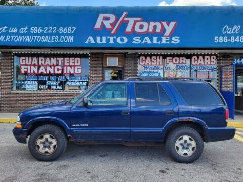 2002 Chevrolet Blazer for sale at R Tony Auto Sales in Clinton Township MI