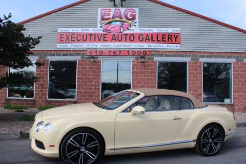 2015 Bentley Continental for sale at EXECUTIVE AUTO GALLERY INC in Walnutport PA