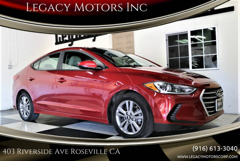2017 Hyundai Elantra for sale at Legacy Motors Inc in Roseville CA