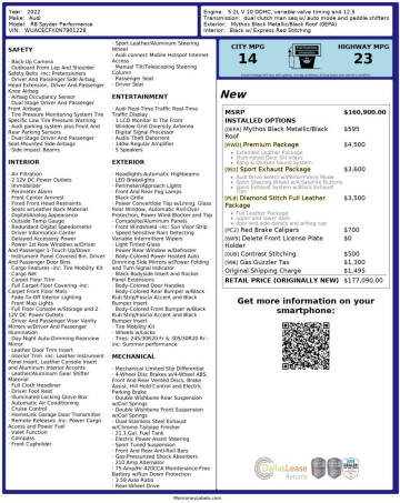2022 Audi R8 5.2 V10 performance Spyder